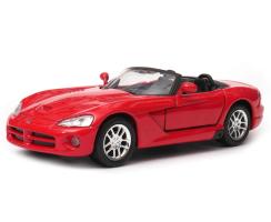 2003 Dodge Viper SRT-10 American Car Model Red Diecast 1:34-1:39 Scale Welly