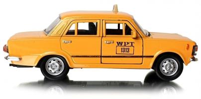 Fiat 125p Taxi Legendary Polish Car Model Yellow Diecast 1:43 Welly