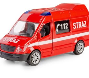 Mercerdes-Benz Polish Fire Brigade Car Model Toy Diecast 1:39-1:43 Scale Daffi