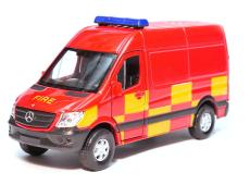 Mercedes-Benz Sprinter Panel Van Fire Car Van Model Diecast 1:34-1:39 Welly