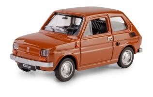 Fiat 126p Polish/Italian Vintage Car Model Diecast Brown 1:43 Scale Daffi