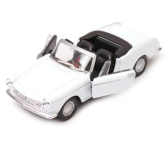 Peugeot 404 Cabriolet French Car Model White Diecast 1:34-1:39 Scale Welly