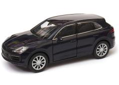 Porsche Cayenne Turbo Germany Car Model Black Diecast 1:34-1:39 Scale Welly