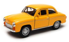 Syrena 105 Polish Classic Car Model Diecast Yellow 1:34-1:39 Scale Welly