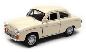 Syrena 105 Polish Legendary Car Model Cream Diecast 1:34-1:39 Scale Welly