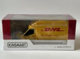 Mercedes-Benz Sprinter DHL Model Toy Car Yellow Diecast 1:48 Scale Kinsmart
