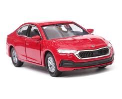 Skoda Octavia New Generation Czech Republic Car Model Red Diecast 1:34 Welly