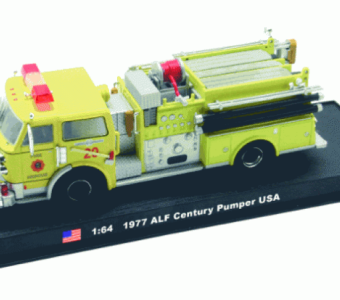 Alf Century Pumper Truck 1977 American Heavy Fire Model Diecast Amercom 1:64