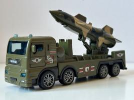 Lorry/Truck Military Rocket Model Diecast Toy 1:50 Scale Pull-Back Action