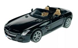 Mercedes-Benz SLS AMG Roadster Car Model Diecast Black 1:32 Scale Bburago