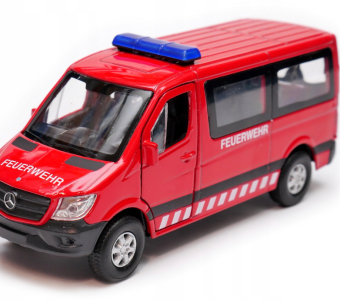 Mercedes-Benz Sprinter Traveliner Feuerwehr Car Model Diecast Toy Red 1:34 Welly