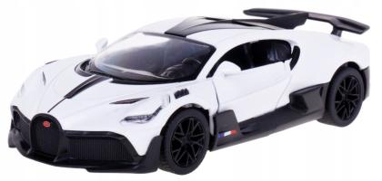 Bugatti Divo Italian Sports Car Model Diecast White Toy 1:36 Kinsmart