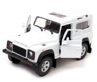 Land Rover Defender British Off-Road Car Model Diecast Toy White 1:34 Welly