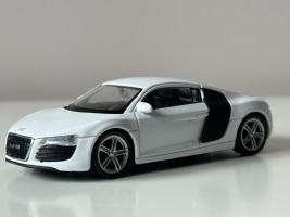 Audi R8 Germany Sports Car Model Metal Diecast Toy White 1:43 Welly