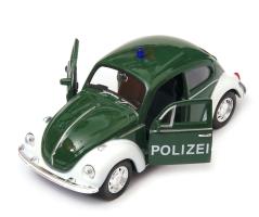 Volkswagen Beetle Police Polizei Germany Vintage Car Model Diecast Toy 1:34:139