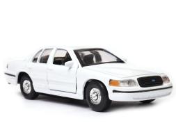 Ford Crown Victoria American Classic Car Model Diecast White 1:34 Welly