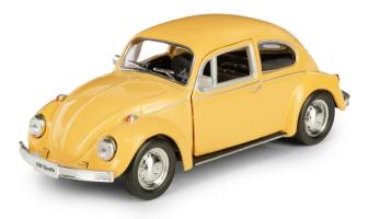 Volkswagen Beetle Legendary Car Model Diecast Yellow 1:32-1:34 Scale RMZ City