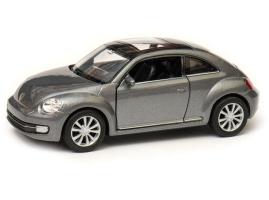 Volkswagen The Beetle Germany Car Model Grey Diecast 1:34-1:39 Scale Welly