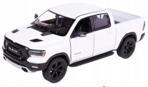 2019 RAM 1500 USA Pickup Car Truck Model Diecast White Open Door 1:46 Kinsmart