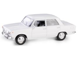 Fiat 125p Polish/Italian Vintage Car Model Diecast White 1:43 Scale Daffi