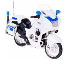 Polish Police Motorcycle Bike Model Diecast Plastic 1:18 Scale Daffi