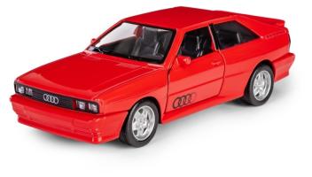 Audi Quattro 1980 Germany Sports Car Model Red Diecast RMZ City 1:34-1:39 Scale