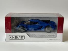 Koenigsegg Jesko Absolut Swedish Car Model Toy Diecast Blue 1:36 Scale Kinsmart