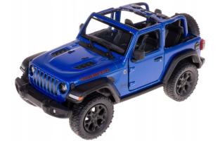 2018 Jeep Wrangler American Car Model Diecast Toy Blue 1:34 Scale Kinsmart