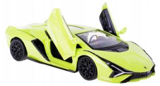 Lamborghini Sian FKP 37 Italian Sports Car Model Diecast Toy RMZ Yellow 1:32