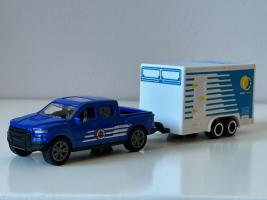 Car Pick Up + Trailer Model Diecast Toy 1:60-1:64 Scale