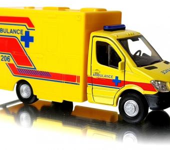 Mercedes-Benz Sprinter Ambulance Germany Car Model Diecast 1:34-1:39 Scale Welly