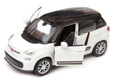 2013 Fiat 500L Italian Famiy Car Model Toy Diecast White 1:34-1:39 Scale Welly