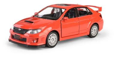 Subaru WRX STI Japanese Car Model Toy Red Diecast Toy RMZ City 1:34-1:39 Scale