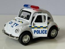 Volkswagen Beetle Police Classic British Car Model Diecast 1:38 Scale Try Me