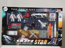 Big Set Space Universe Exploration Astronaut Truck Model Toy Diecast 1:64 Scale