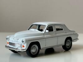 Warszawa 224 Polish Classic Car Model White Diecast Toy 1:43 Scale Welly