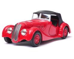 BMW 328 Soft Top Germany Classic Car Model Diecast Red 1:34 Welly