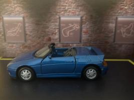 Lotus Elan Italian Car Model Diecast Silver 1:38 Opening Doors Maisto