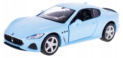 Maserati Gran Turismo Italian Sports Blue Car Model Diecast Toy 1:32 Pink Box