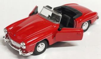 1955 Mercedes-Benz 190SL Germany Sports Car Model Red Diecast 1:34 Welly