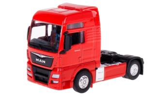 MAN TGX XXL Lorry Truck Germany Model Diecast Toy Red 1:64 Scale Welly