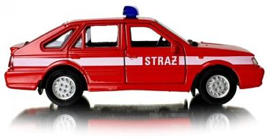 Polonez Caro Fire Brigade Legendary Polish Car Model Red Diecast 1:43 Welly