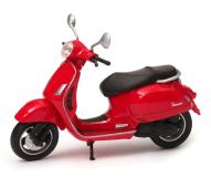 2017 Vespa GTS 125CC Italian Bike Scooter Model Toy Diecast Red 1:18 Welly