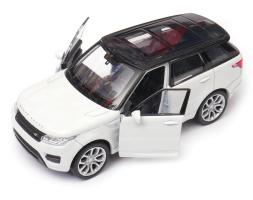 Range Rover Sport British Car Model White Toy Diecast 1:34-1:39 Scale Welly