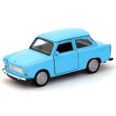 Trabant 601 East Germany Car Model Toy Blue Diecast 1:34-1:39 Scale Welly