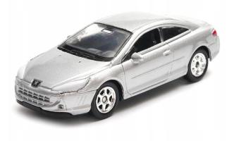 Peugeot 407 Coupe Silver Model Diecast 1:60 Scale Welly