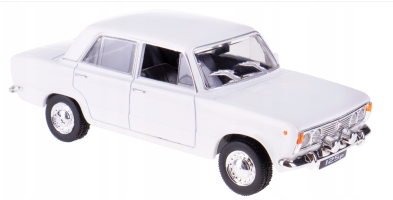 Fiat 125p Polish/Italian Vintage Car Model Diecast White 1:43 Scale Daffi