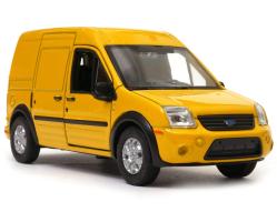 Ford Transit Connect American Delivery Car Model Diecast Yellow 1:34 Welly