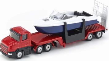 Lorry/Truck Carrier + Boat Model Toy Diecast Moving Parts 1:87 Scale Siku 1613