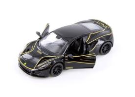 Lotus Emira Heritage Italian Car Model Toy Diecast Black 1:34 Scale Kinsmart